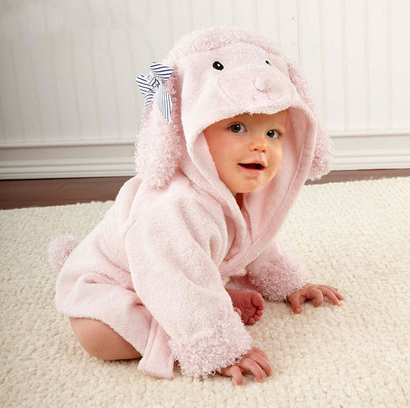 Cartoon Cute Animal Modeling Baby Bath Towels Baby Bathrobes Cotton Children'S Bathrobes Baby Hooded