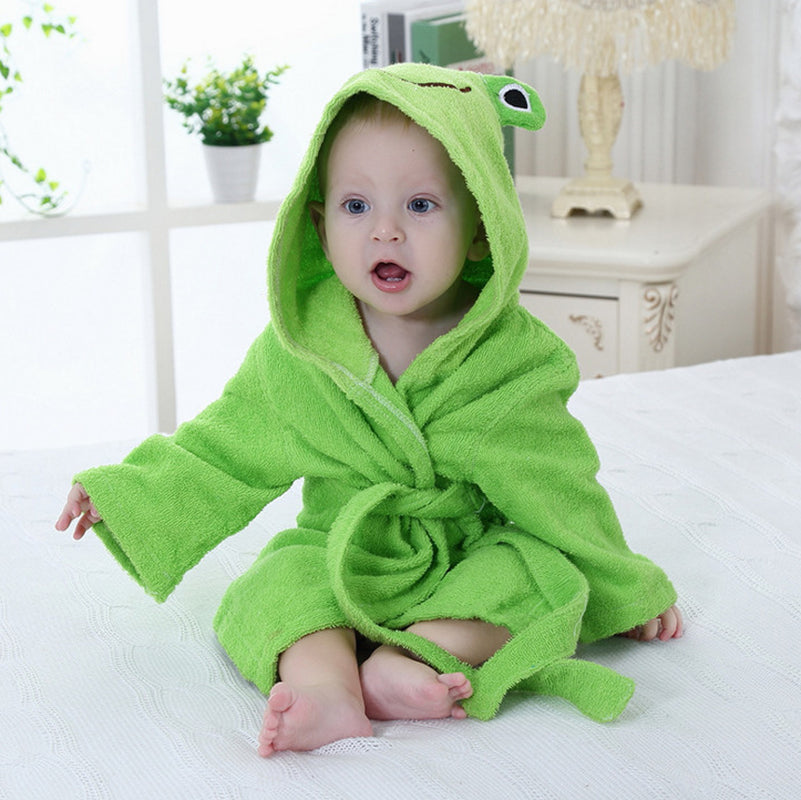 Cartoon Cute Animal Modeling Baby Bath Towels Baby Bathrobes Cotton Children'S Bathrobes Baby Hooded