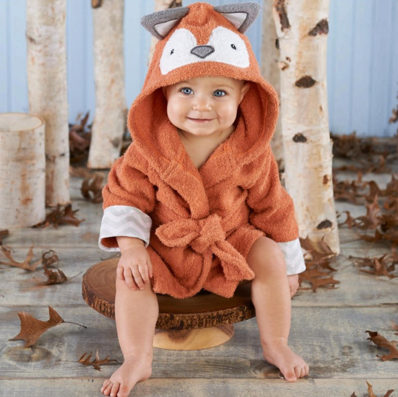 Cartoon Cute Animal Modeling Baby Bath Towels Baby Bathrobes Cotton Children'S Bathrobes Baby Hooded